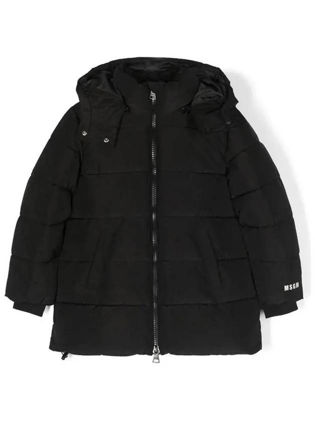 Kids Women s Logo Hooded Padding Jacket F3MSJUPF001 110 - MSGM - BALAAN 2