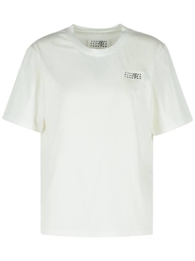 Mm6 Maison Margiela White Cotton T-Shirt - MAISON MARGIELA - BALAAN 1