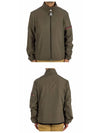 Ruinette Logo Patch Nylon Zip Up Jacket Olive Green - MONCLER - BALAAN 5