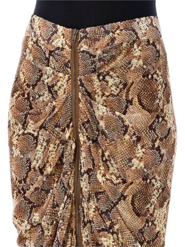 Caelia snake print midi skirt - ISABEL MARANT - BALAAN 3