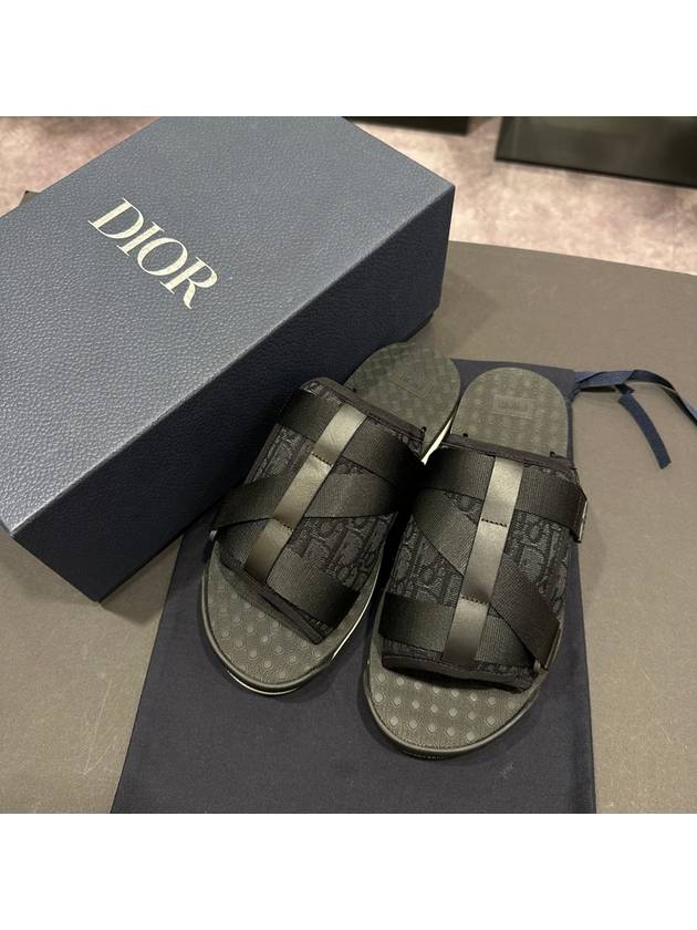 Oblique Jacquard Alpha Sandals Brown - DIOR - BALAAN 3