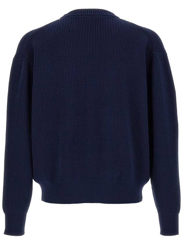 Bold Fox Head Patch Comfort Knit Top Navy - MAISON KITSUNE - BALAAN 3