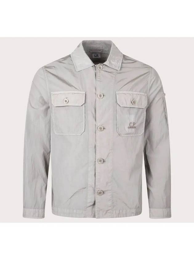 Chrome R Pocket Over Long Sleeve Shirt Grey - CP COMPANY - BALAAN 2