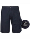 Lens Wappen Twill Stretch Cargo Shorts Navy - CP COMPANY - BALAAN 2