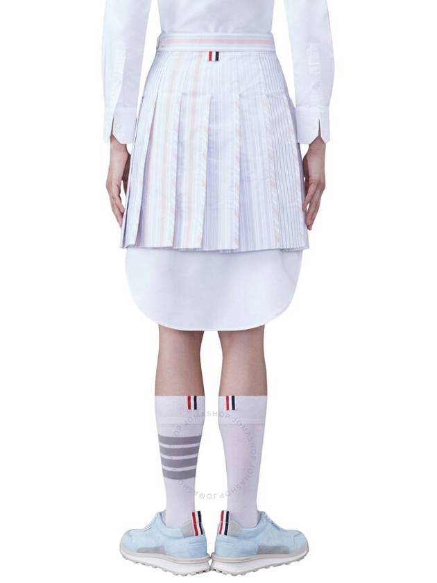 Striped Pleated Mini Skirt FGC998FF0526 - THOM BROWNE - BALAAN 3