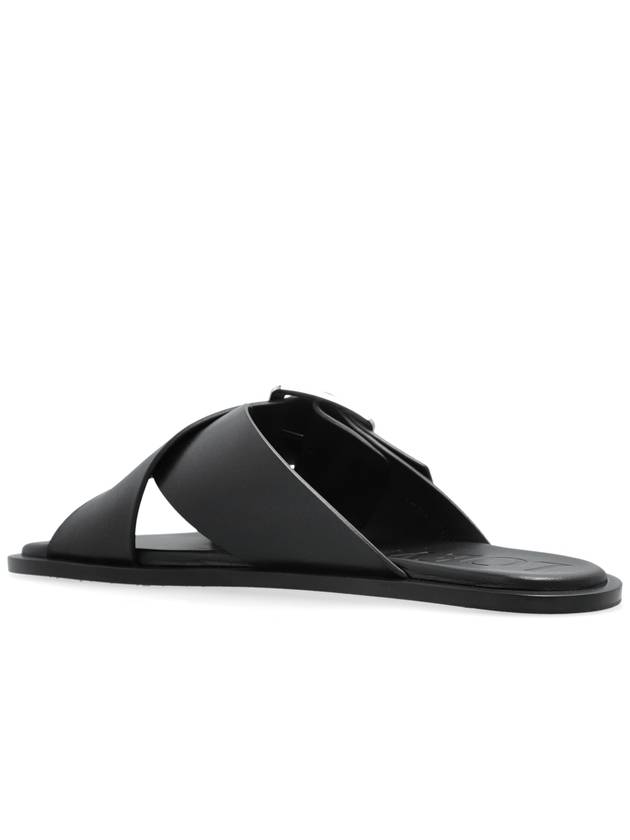 Loewe Leather Sandals, Women's, Black - LOEWE - BALAAN 5