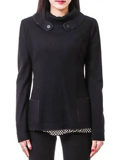 Women's Wool Jacket Black - FENDI - BALAAN 2