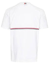 Midweight Jersey Short Sleeve T-Shirt White - THOM BROWNE - BALAAN 8