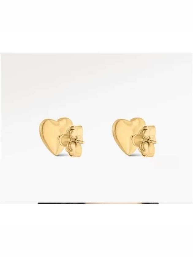 LV Heart Earrings Gold - LOUIS VUITTON - BALAAN 4