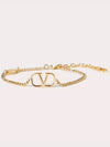 V Logo Signature Chain Bracelet Gold - VALENTINO - BALAAN 2