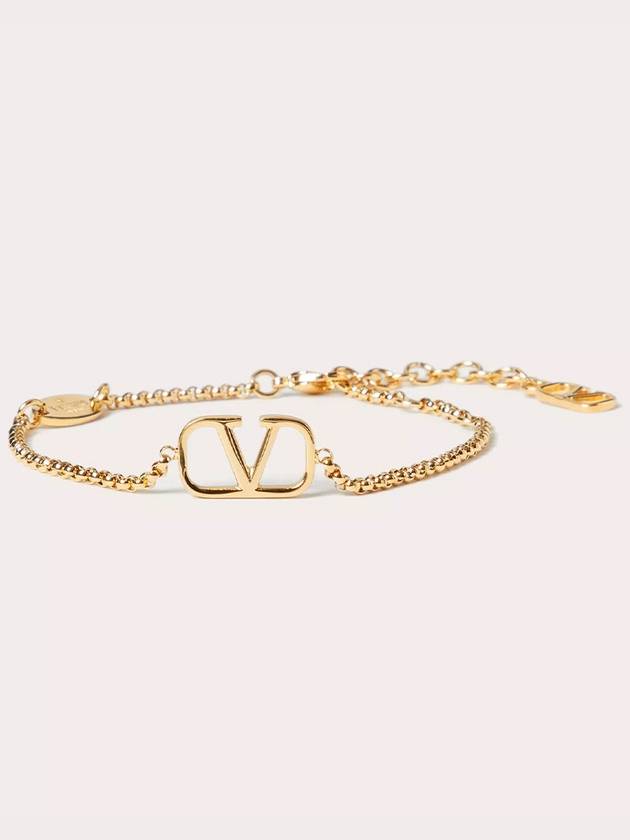 V Logo Signature Chain Bracelet Gold - VALENTINO - BALAAN 2