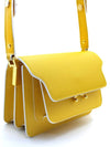 Trunk Saffiano Leather Shoulder Bag Yellow - MARNI - BALAAN 2