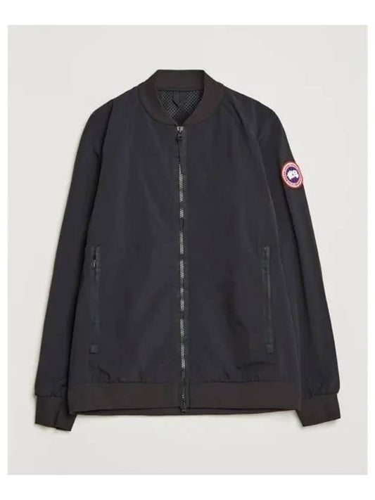 Logo patch zip up jacket black - CANADA GOOSE - BALAAN 2