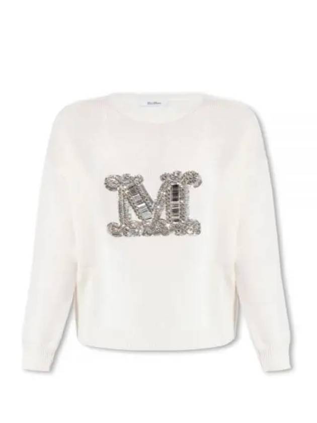 Palato Wool Knit Top White - MAX MARA - BALAAN 2