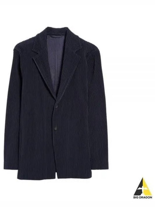 Homme Plisse Basics Pleated Blazer Jacket Black - ISSEY MIYAKE - BALAAN 2