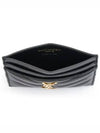 Cassandre Matelasse Lambskin Card Wallet Black - SAINT LAURENT - BALAAN 6