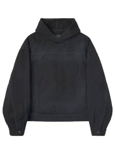 Pullover Denim Hooded Jacket Black Jumper - BALENCIAGA - BALAAN 1