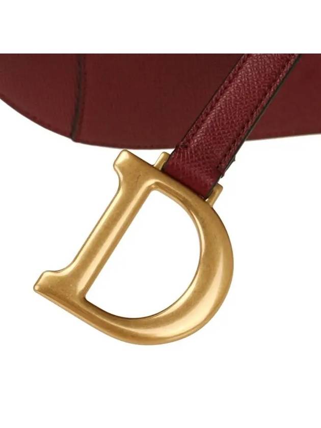 Saddle Grained Calfskin Shoulder Bag Red - DIOR - BALAAN 6