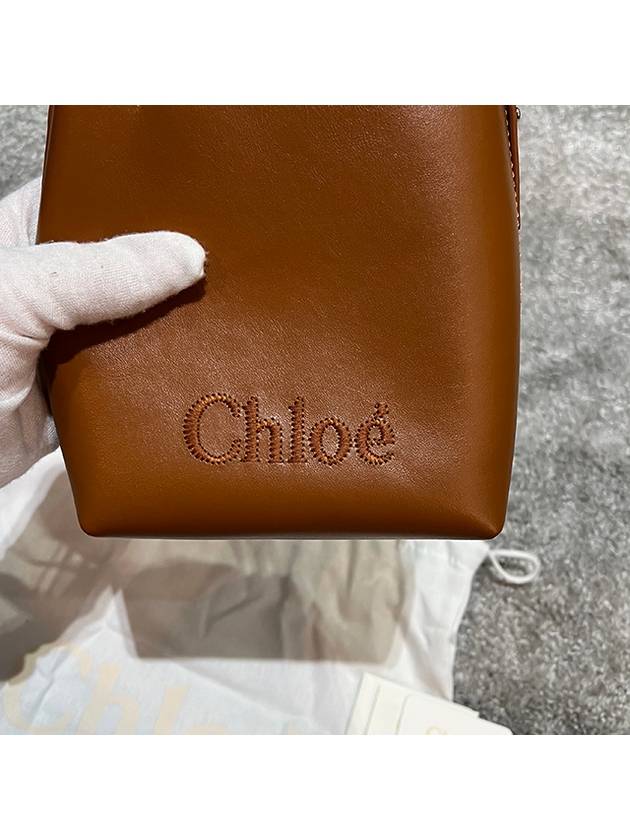 Sense Micro Calfskin Tote Bag Camel - CHLOE - BALAAN 6