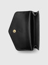 GG Leather Gold Tone Hardware Card Wallet Black - GUCCI - BALAAN 3