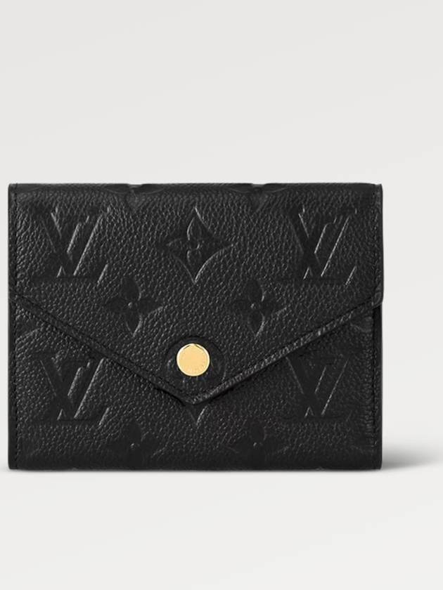 Victorine Monogram Empreinte Half Wallet Black - LOUIS VUITTON - BALAAN 2