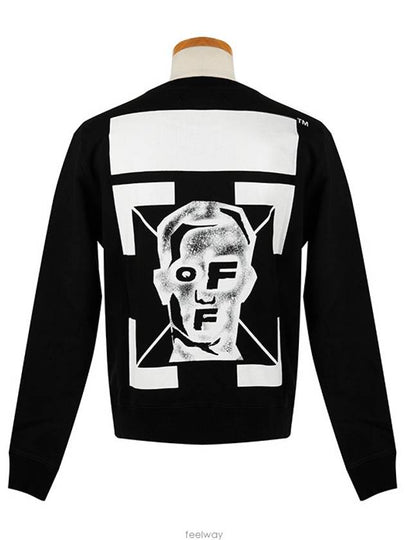 Face Logo Sweatshirt Black - OFF WHITE - BALAAN 2