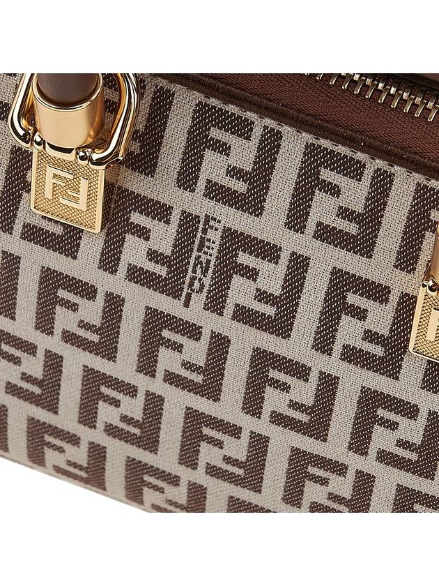 FF Small Fabric Tote Bag Brown - FENDI - BALAAN 7