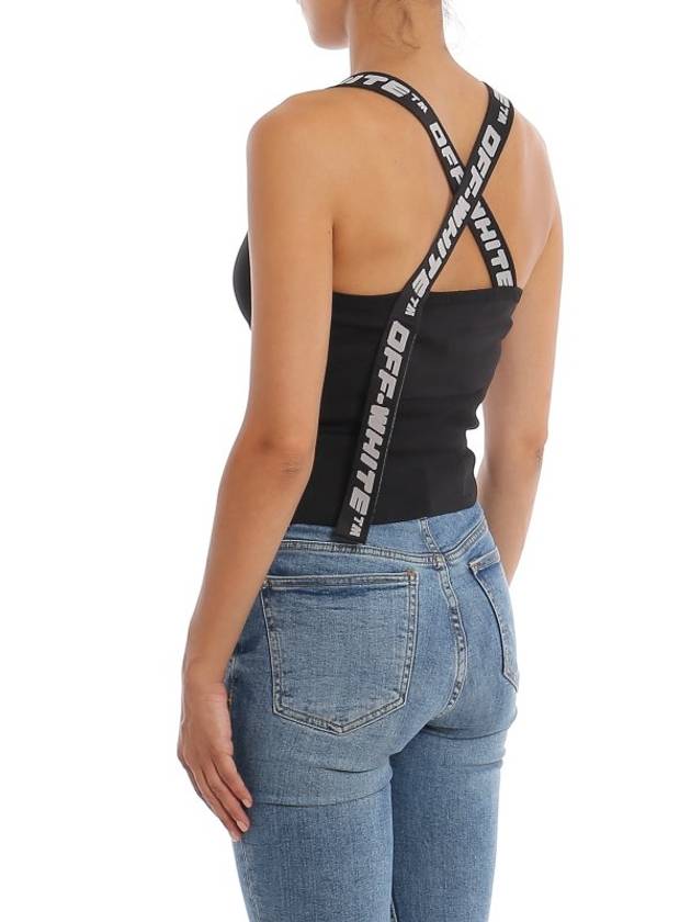 Women's Logo Band Tank Sleeveless Black - OFF WHITE - BALAAN 5