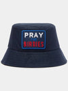 Pray for Birdies Cotton Bucket Hat Navy - G/FORE - BALAAN 2