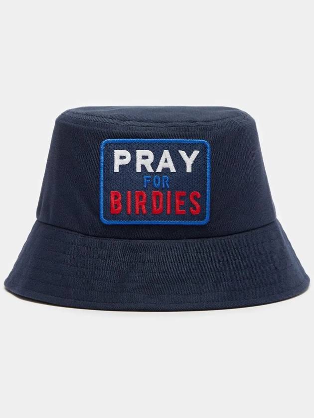 Pray for Birdies Cotton Bucket Hat Navy - G/FORE - BALAAN 2