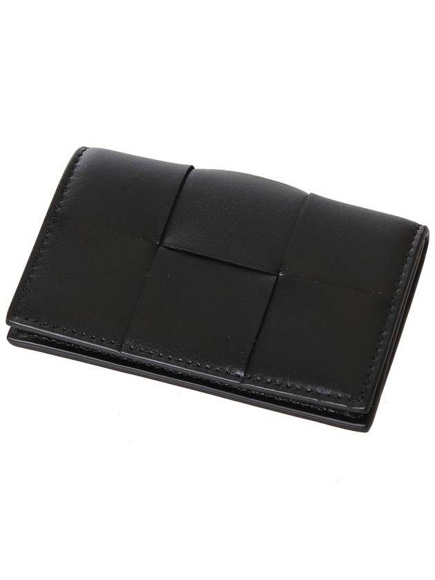 Cassette Business Card Wallet Black - BOTTEGA VENETA - BALAAN 5