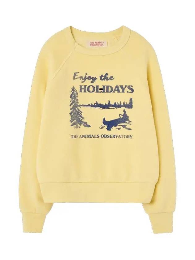 Kids Holiday Shark Sweatshirt Yellow F24023 317FO - THE ANIMALS OBSERVATORY - BALAAN 2