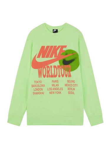 NSW World Tour Long Sleeve T-Shirt Bolt - NIKE - BALAAN 1