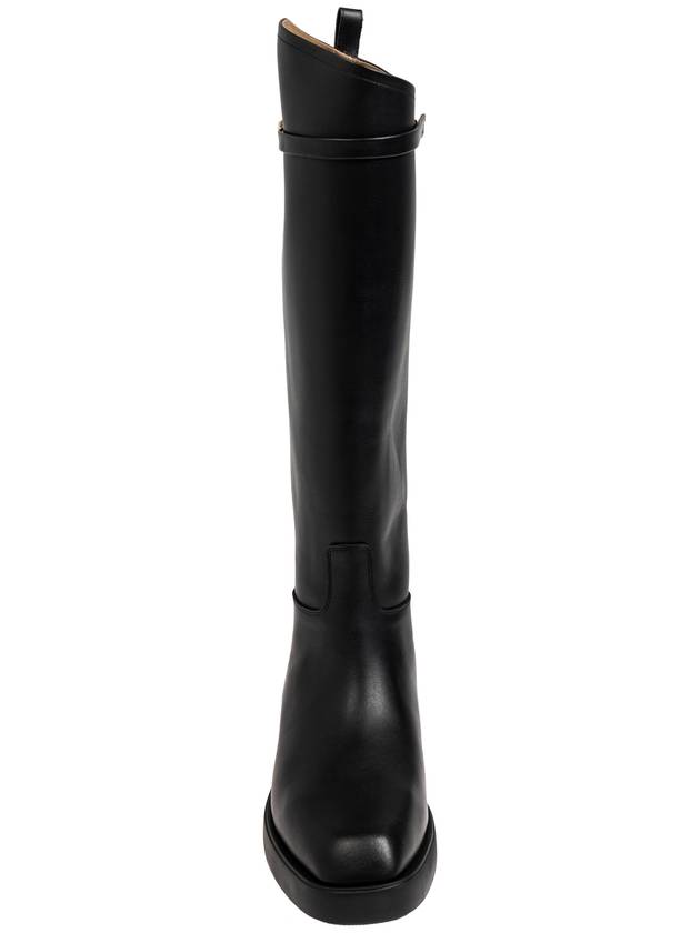 Emporio Armani Leather Boots, Women's, Black - EMPORIO ARMANI - BALAAN 6