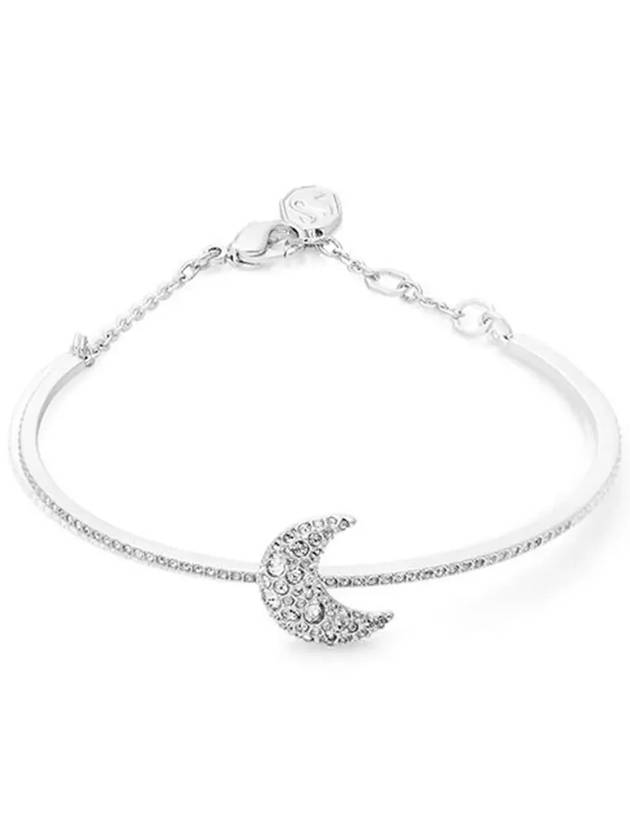 Sublima Moon Crystal Bangle Bracelet Silver - SWAROVSKI - BALAAN 4