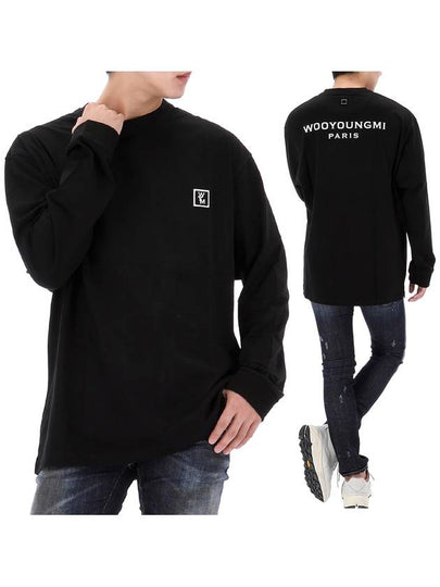 Back logo long sleeve t shirt black - WOOYOUNGMI - BALAAN 2