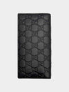 Black signature logo long wallet 779828 D696 - GUCCI - BALAAN 2