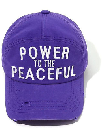 Power to the Peaceful Panel Cap Purple - OGARP - BALAAN 1