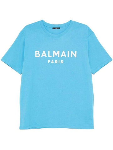 Balmain Cotton T-Shirt With Logo Print - BALMAIN - BALAAN 1