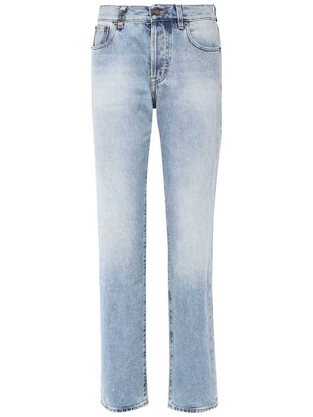 Women's Cassandre Jeans Hawaiian Blue - SAINT LAURENT - BALAAN 2