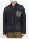 Anagram Workwear Denim Jacket Black - LOEWE - BALAAN 3