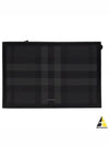 Check Small Logo Clutch Bag Black - BURBERRY - BALAAN 2