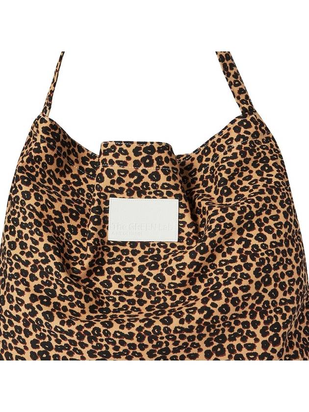 Leopard print eco bag Camel - THE GREEN LAB - BALAAN 4