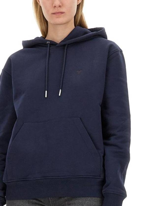 De Coeur Logo Hoodie Navy - AMI - BALAAN 9