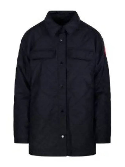 Albany Quilted Shirt Jacket Black - CANADA GOOSE - BALAAN 2