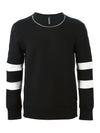 quilted neckline zipper neoprene sweatshirt black - NEIL BARRETT - BALAAN 1