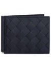 Men s Intrecciato Money Clip Navy 592626 V3US1 4251 - BOTTEGA VENETA - BALAAN 3