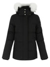 Women's Astoria Down Jacket White Fur Black - MOOSE KNUCKLES - BALAAN 2