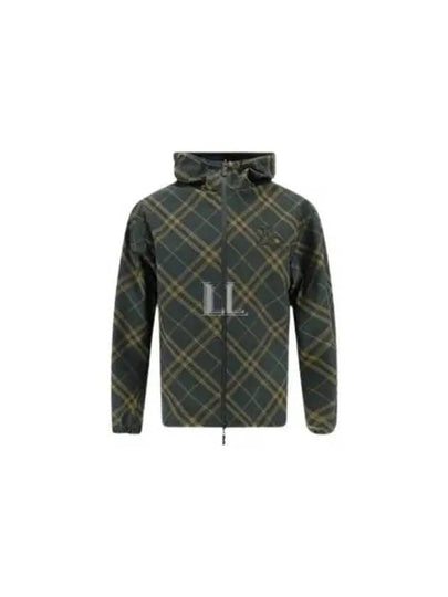 Reversible Check Hooded Jacket Shadow - BURBERRY - BALAAN 2