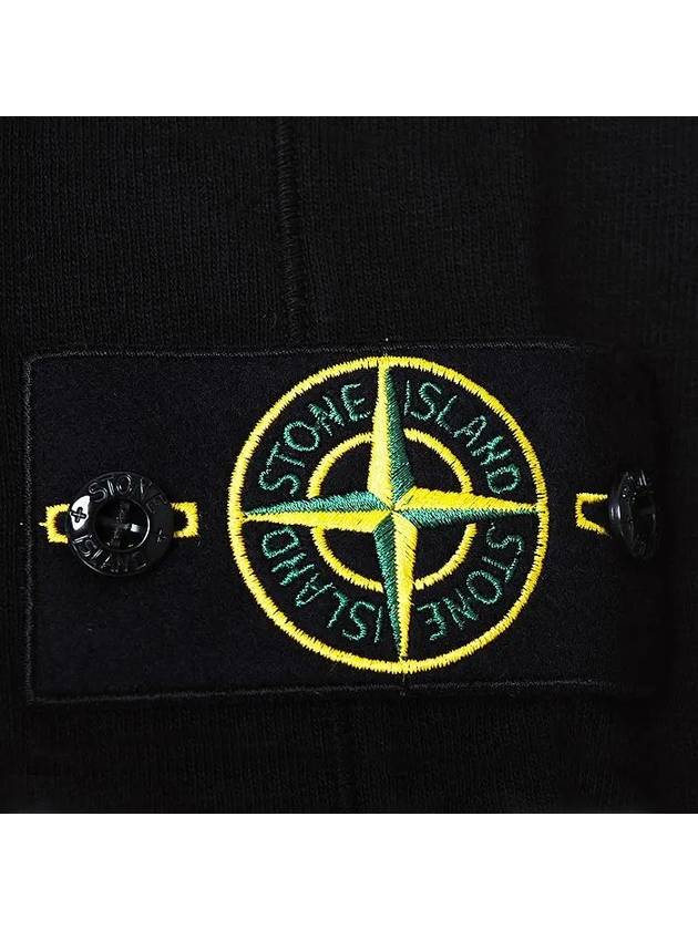 Garment Dyed Malfile Crewneck Sweatshirt Black - STONE ISLAND - BALAAN 5